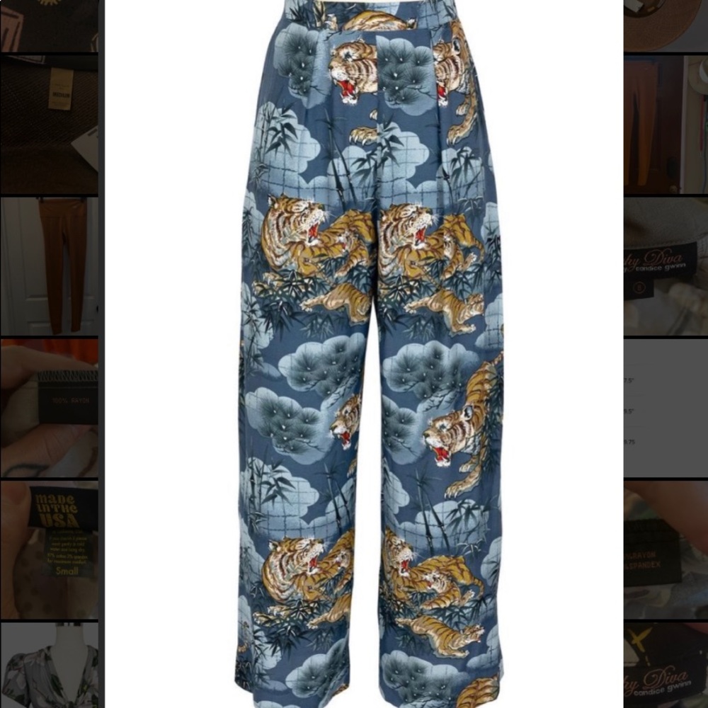 Trashy DIVA Blue Tiger Print Pants